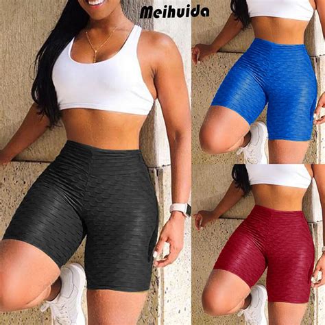 Mulheres Push Up Leggings Workout Ultra Cintura Alta Esportes Shorts