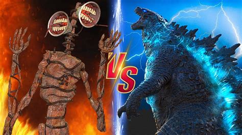 Epic Battle Siren Head Vs Legendary Godzilla Pandy Godzilla Youtube ...