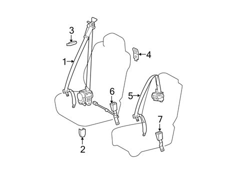 Toyota Tundra Seat Belt Lap And Shoulder Belt C E Toyota