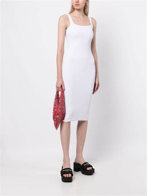 Alexander Wang Logo Jacquard Sleeveless Dress Farfetch