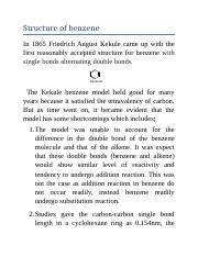 Chem Chapter Strcuture Of Benezenes Docx Structure Of