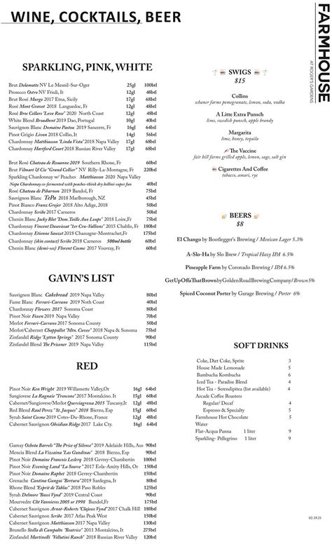 A Complete Guide To The Sustainable Menu And Craft Cocktails Served At The Farmhouse Restaurant Rogers Gardens 12