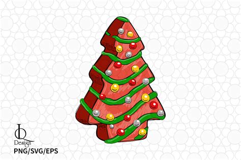 Red Christmas Tree Cake Svg Png Graphic By Lq Design · Creative Fabrica