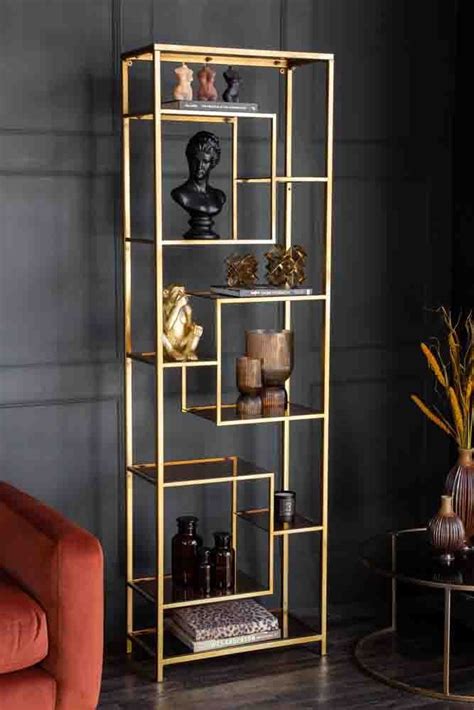 15 Best Collection Of Gold Glass Bookcases