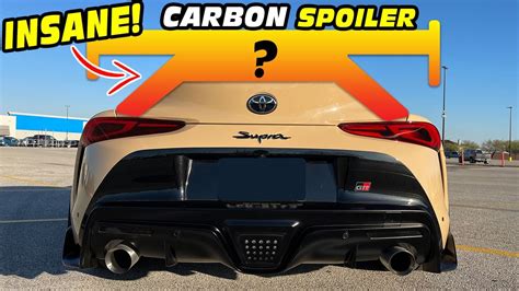 REVEALING INSANE Carbon Fiber TRUNK SPOILER GR Supra mk5 - Win Big Sports