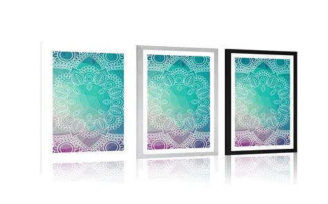 Plakat S Paspartuom Pastelna Mandala Dovido Hr