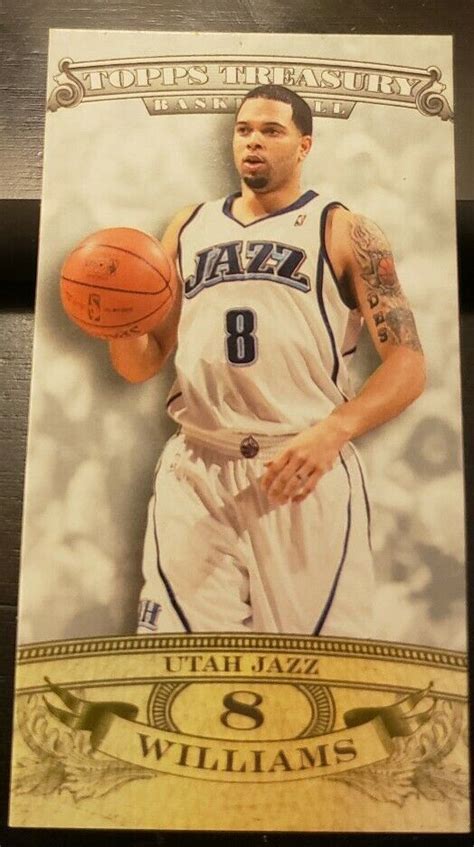 Deron Williams Topps Treasury Rip Card Mini Exclusives Silver