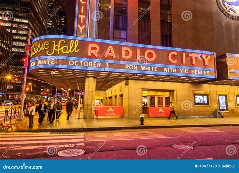 Radio City Music Hall Manhattan New York Usa Editorial Image Image