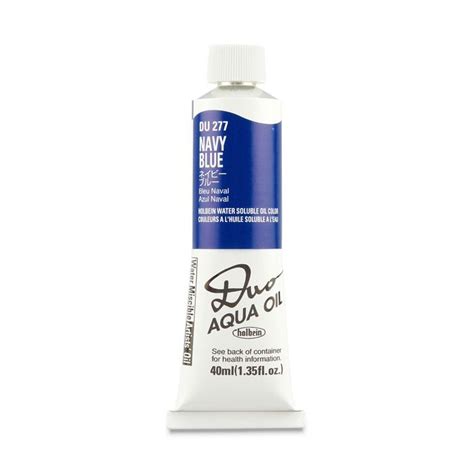 Duo Aqua Water Soluble Oil Navy Blue Ml Holbein