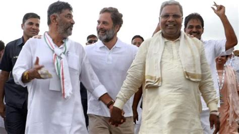 Karnataka Conundrum Rahul Gandhi Steps In As Dk Shivakumar Arrives In