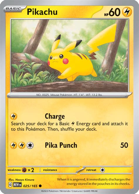 Pikachu Pokemon 151 Pokemon Card Pikawiz