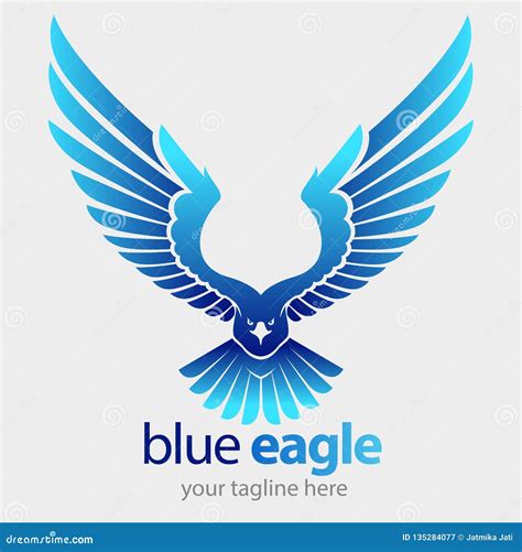 Blue Eagle Logo Stock Illustration Cartoondealer