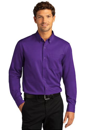 Mens Perfect Purple Long Sleeve Dress Shirt