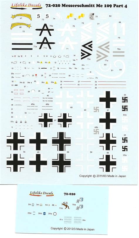 Messerschmitt Bf-109 Decals Part 4 | IPMS/USA Reviews