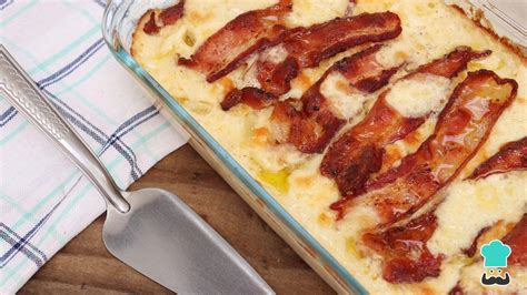 Batata gratinada bacon e molho branco IMPERDÍVEL