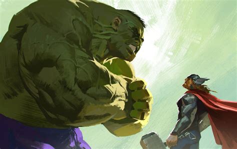 Hulk vs Thor by KangJason on DeviantArt