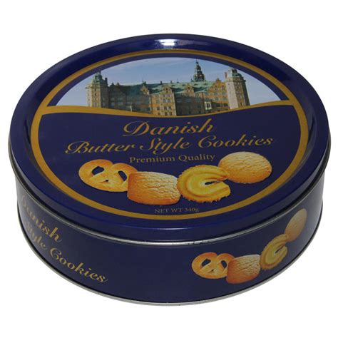 Biscuit Tin Box With Food Grade China Round Cookie Tin Box And Food