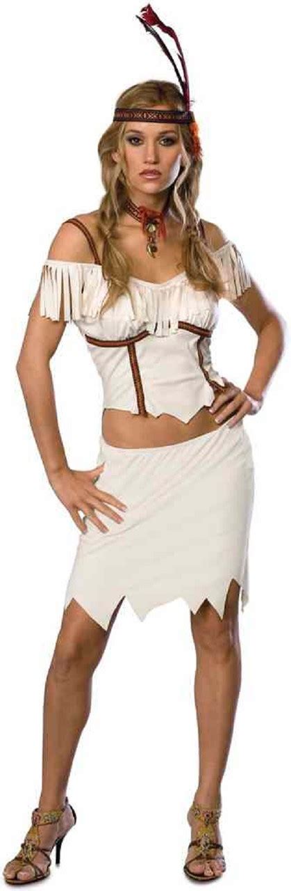 Pocahontas Indian Native American Fancy Dress Up Halloween Sexy Adult