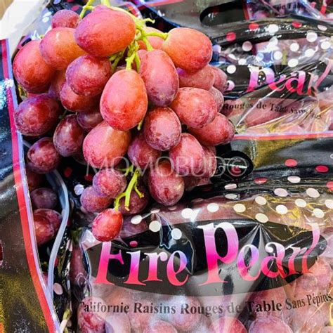 Fire Pearl Red Seedless Grapes 1kg — Momobud