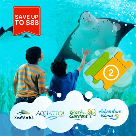 Two Park Ticket - The Best Place & Prices to buy SeaWorld Tickets