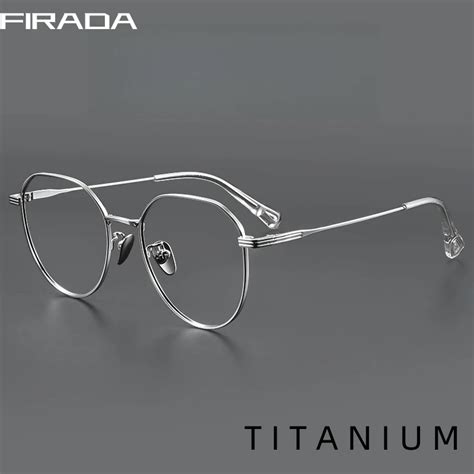 Firada Lunettes De Luxe En Titane Pur Pour Hommes Lunettes Confortables