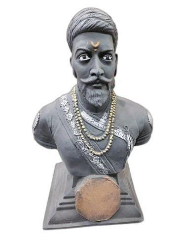 Black Marble Chhatrapati Shivaji Maharaj Statue For Interior Decor At