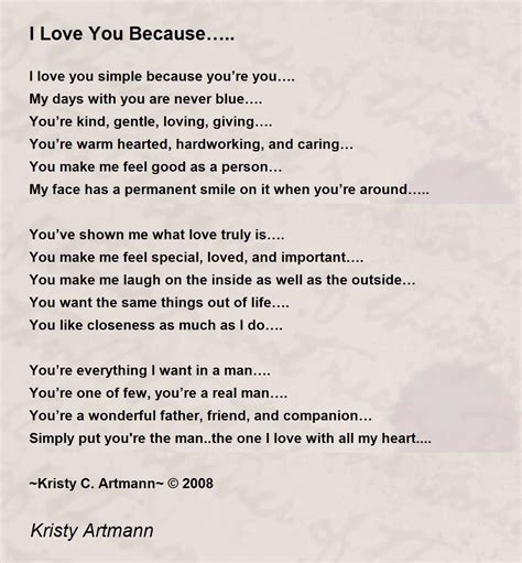 Just Because I Love You Poems For Her | Sitedoct.org