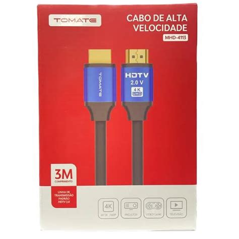 Cabo Hdmi Metros Alta Velocidade K Tomate Mhd Shopee Brasil