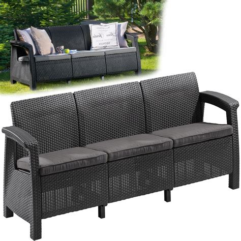 SOFA KETER DO OGRODU ŁAWKA RATTAN TARASOWA DUŻA 13525037198 Allegro pl