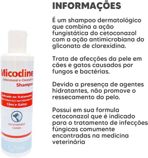 Micodine Shampoo 225ml O Seu Pet Shop No Rio De Janeiro Pet Shop