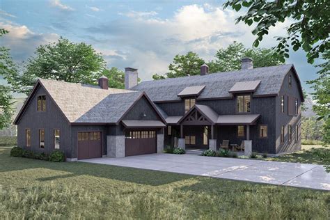 Plan 623070dj Handsome Barndominium Style House Plan With Large 3 Car