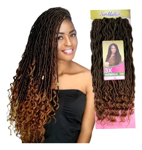 Cabelo Goddess Faux Locs Cacheado Cm Ser Mulher Duda Cor T B