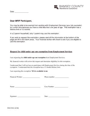 Fillable Online Dear Mfip Participant Fax Email Print Pdffiller