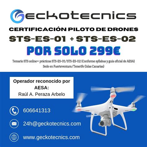 Certificación Teórica Práctica de Piloto de UAS STS ES 01 y STS ES