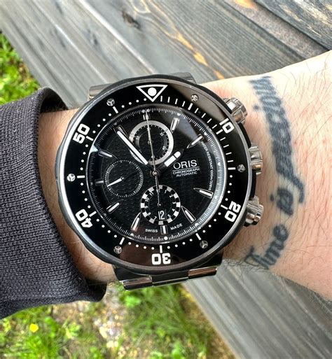 ORIS ProDiver Chronograph Titanium Ref. 01 674 7630 7154-Set, Full Set ...