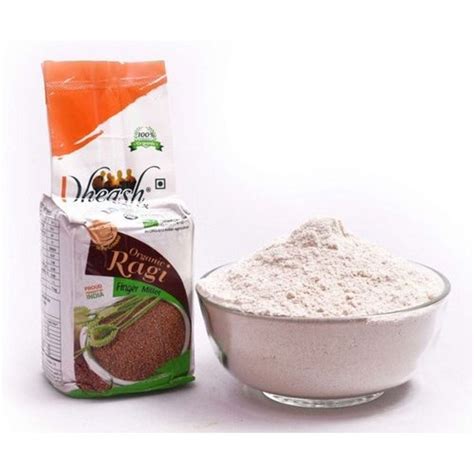 Dheash Indian Organic Ragi Flour 500gms Packaging Type Plastic Packet