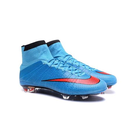 Cristiano Ronaldo Nike Mercurial Superfly 4 FG Shoes Blue Red