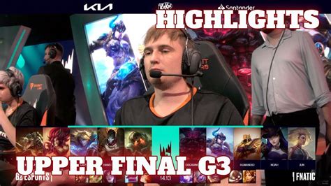 G Vs Fnc Game Highlights Upper Final Lec Summer Playoffs