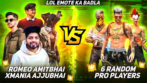 They Show Us Emote Ajjubhai Romeo Amitbhai Vs Random Grandmaster