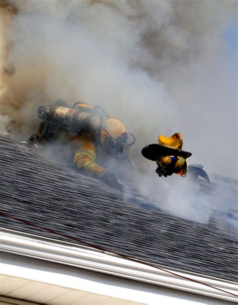 Firefighters Falling Through Roof