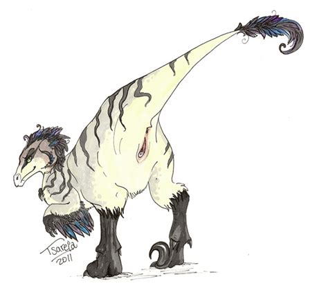 Rule 34 2012 Anus Dinosaur Female Feral Looking Back Presenting Pussy Raised Tail Raptor