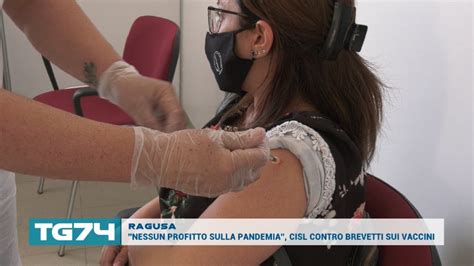 RAGUSA NESSUN PROFITTO SULLA PANDEMIA CISL CONTRO BREVETTI SUI