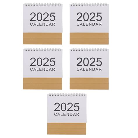 simple desk calendar 2025 6