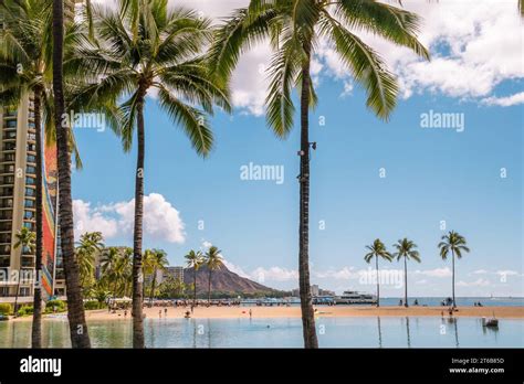 Honolulu Oahu Hi Us October 29 2023 The Famous Waikiki Beach With