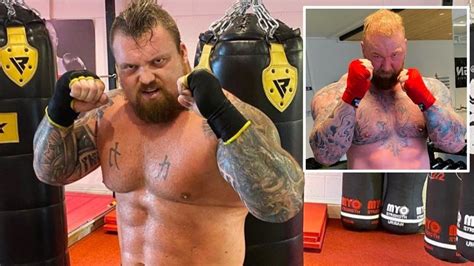 Putting That Graft In Eddie Hall Shows Shredded Physique As