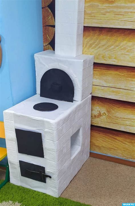 Мастер-класс «Русская печь из коробок» (5 фото). Воспитателям детских ...