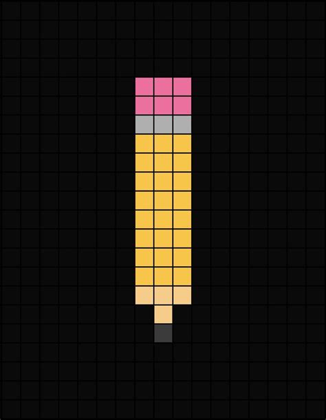 Pencil Pixel Art Easy Pixel Art Pixel Art Pixel Art Templates