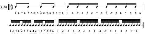 Rhythm Examples with Thirty-Second Notes and Sixty-Fourth Notes