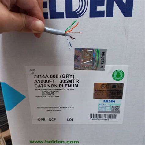 Jual Kabel Lan Belden Cat Belden Utp Cat A Abu Atau Biru