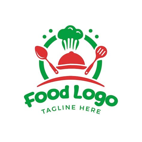 Logotipo De Alimentos Sencillos Vector Premium